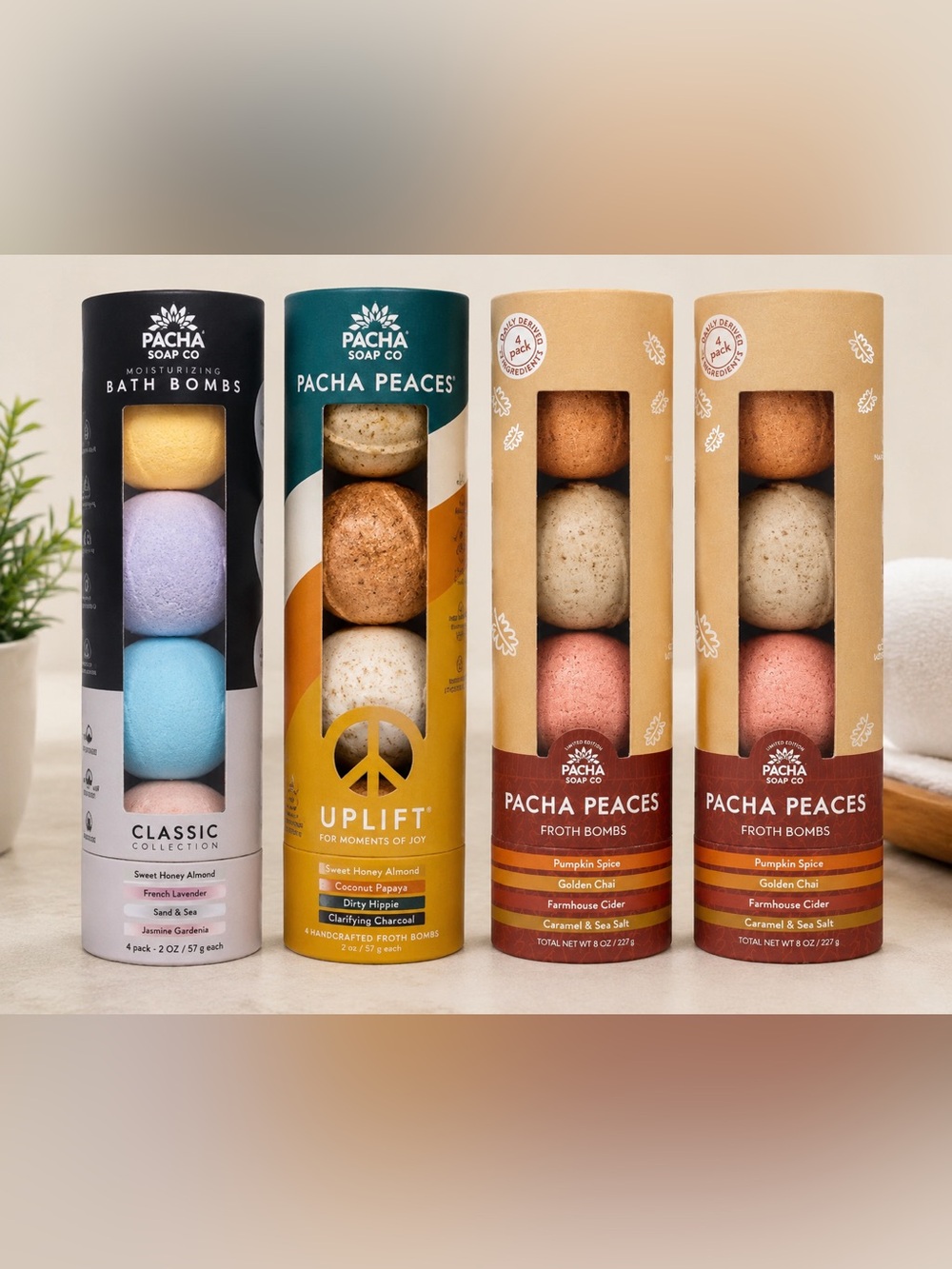 Pacha Soap Co Bath Bomb & Froth Bomb Bundle – 16 Total Bombs